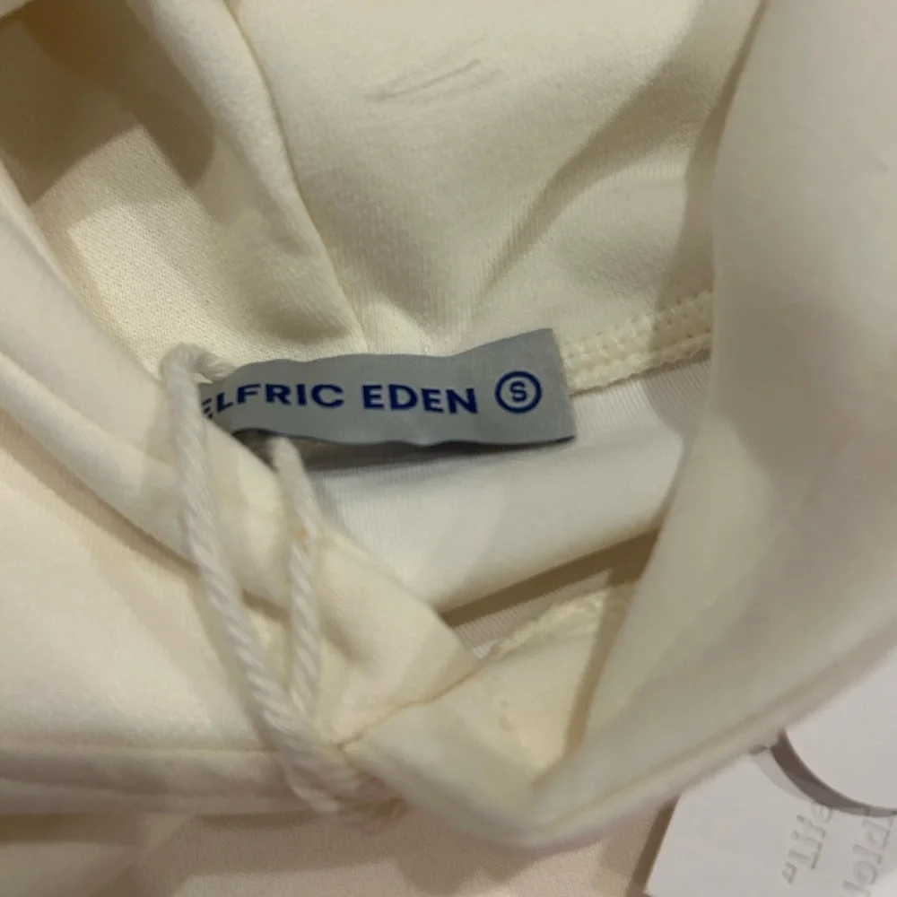 NWT Aelfric eden pink star hoodie white sweatshirt embroidered small oversized - Picture 4 of 4